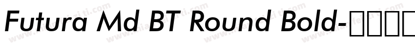 Futura Md BT Round Bold字体转换